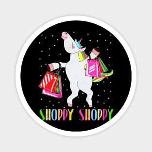 Unicorn Shoppy Funny Shoppy Unicorn Magnet